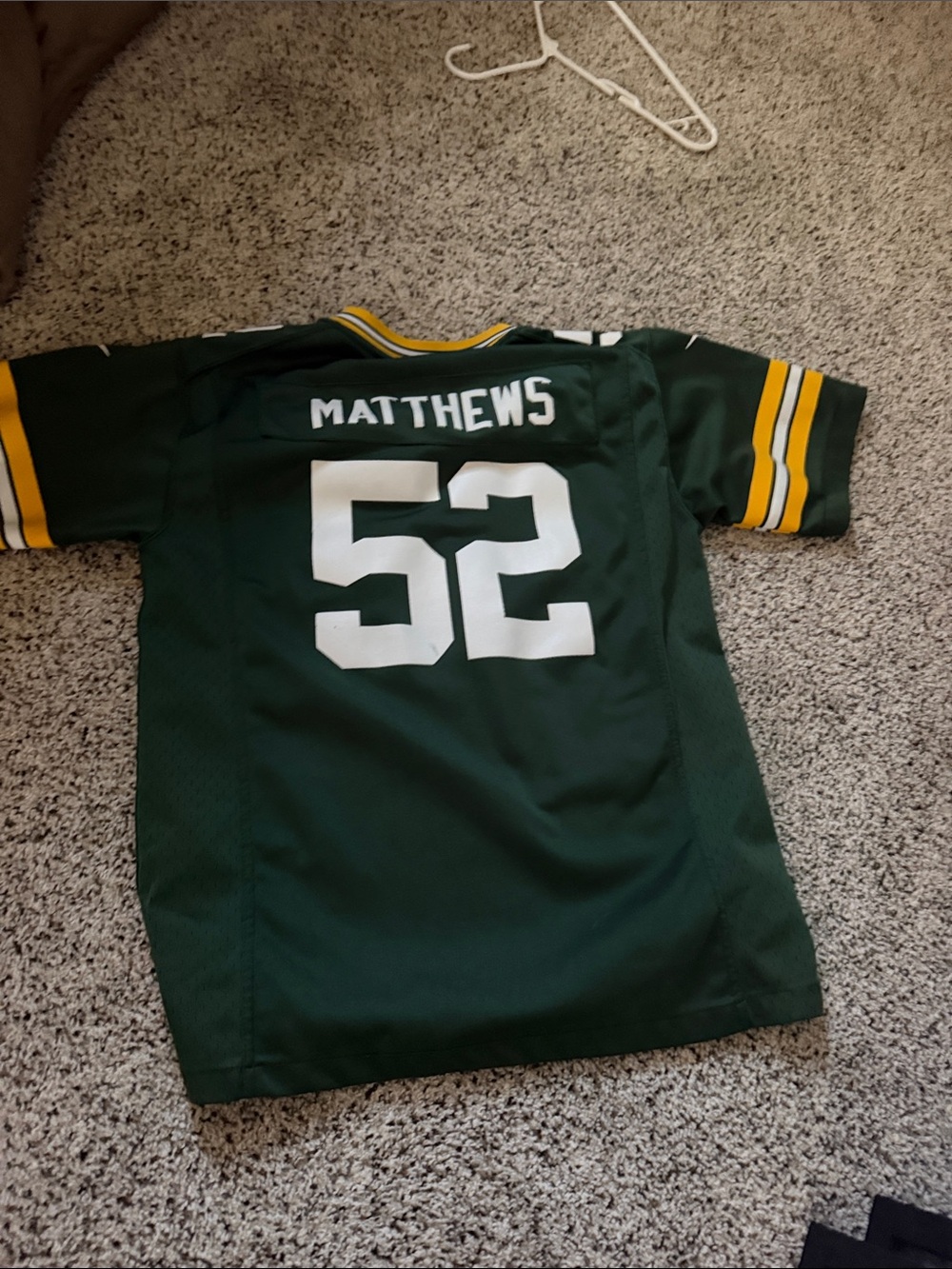 NFL packers Matthews #52 Kids Jersey